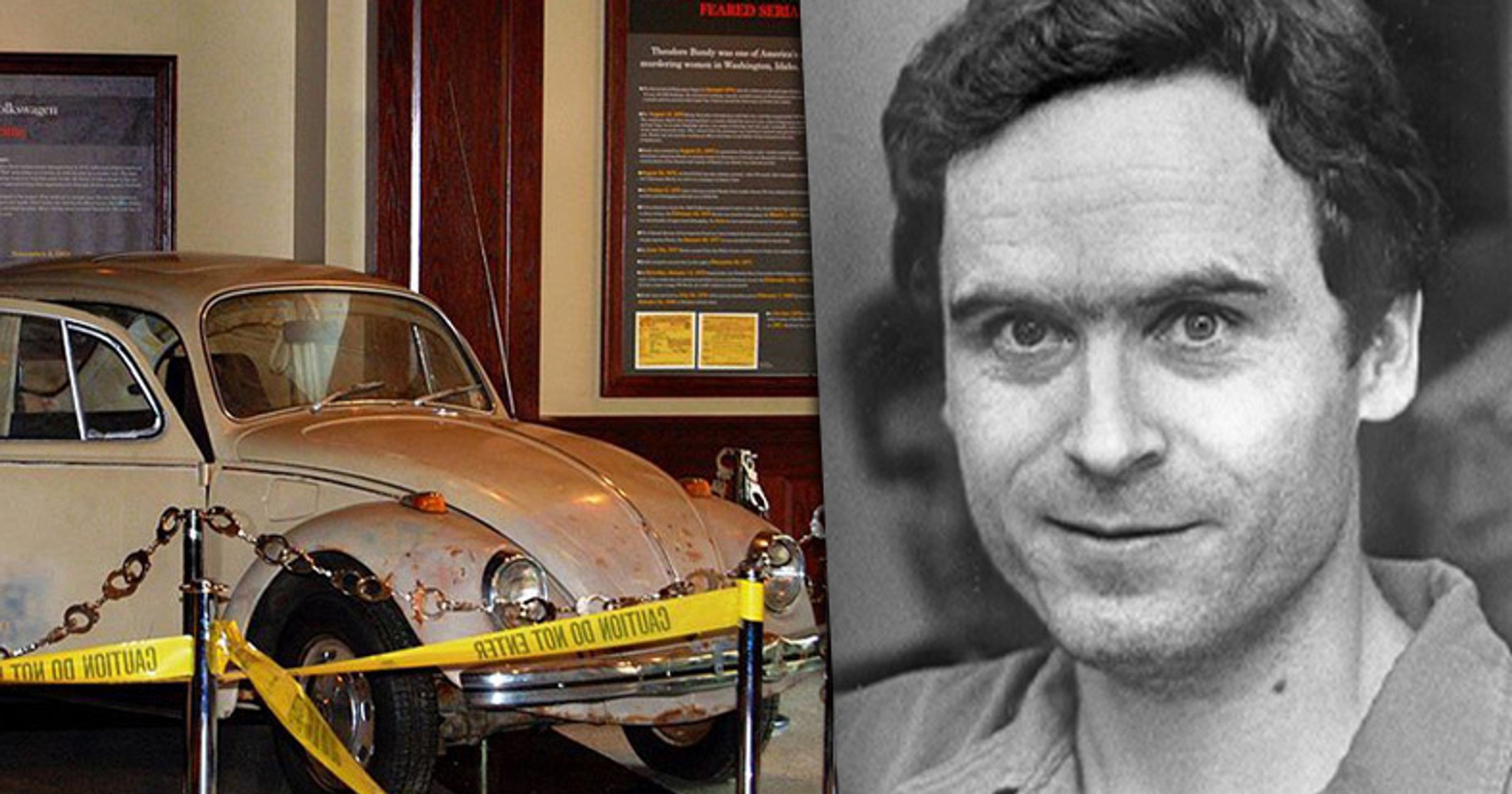 Volkswagen Beetle, popularny Garbus należący do seryjnego mordercy Teda Bundy'ego.