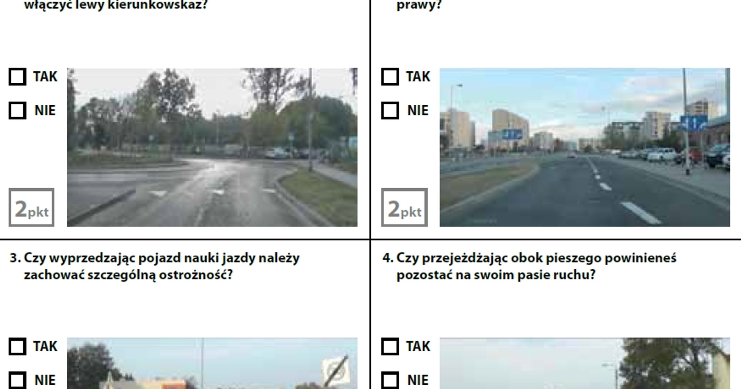 Egzamin teoretyczny na prawo jazdy - zestaw 3
