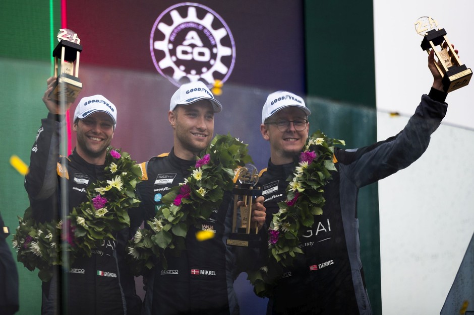 Kierowcy Forda Mustanga GT3 #88: Giorgio Roda, Mikkel O. Pedersen i Dennis Olsen