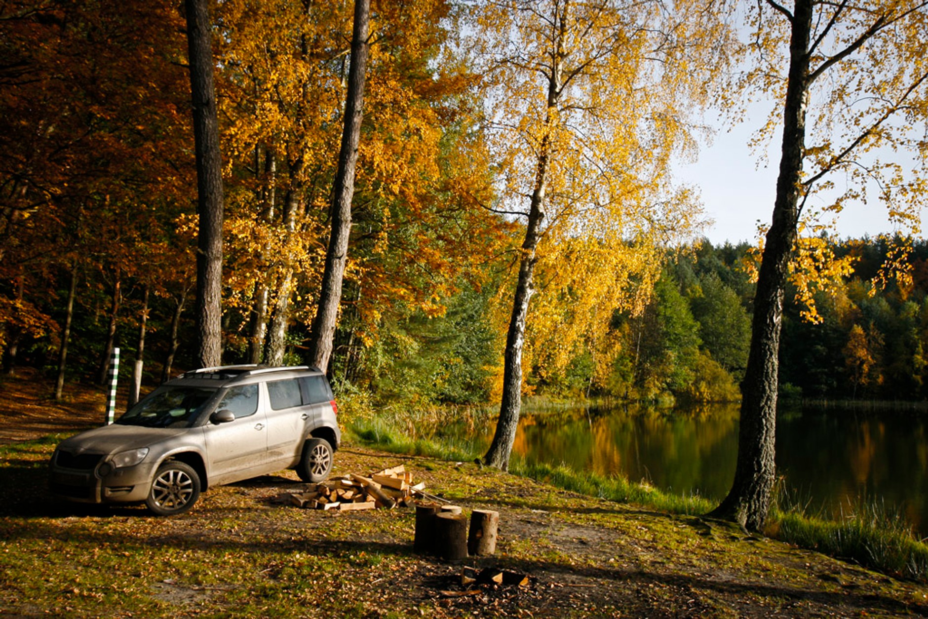 Skodą Yeti i rowerem wzdłuż wybrzeża