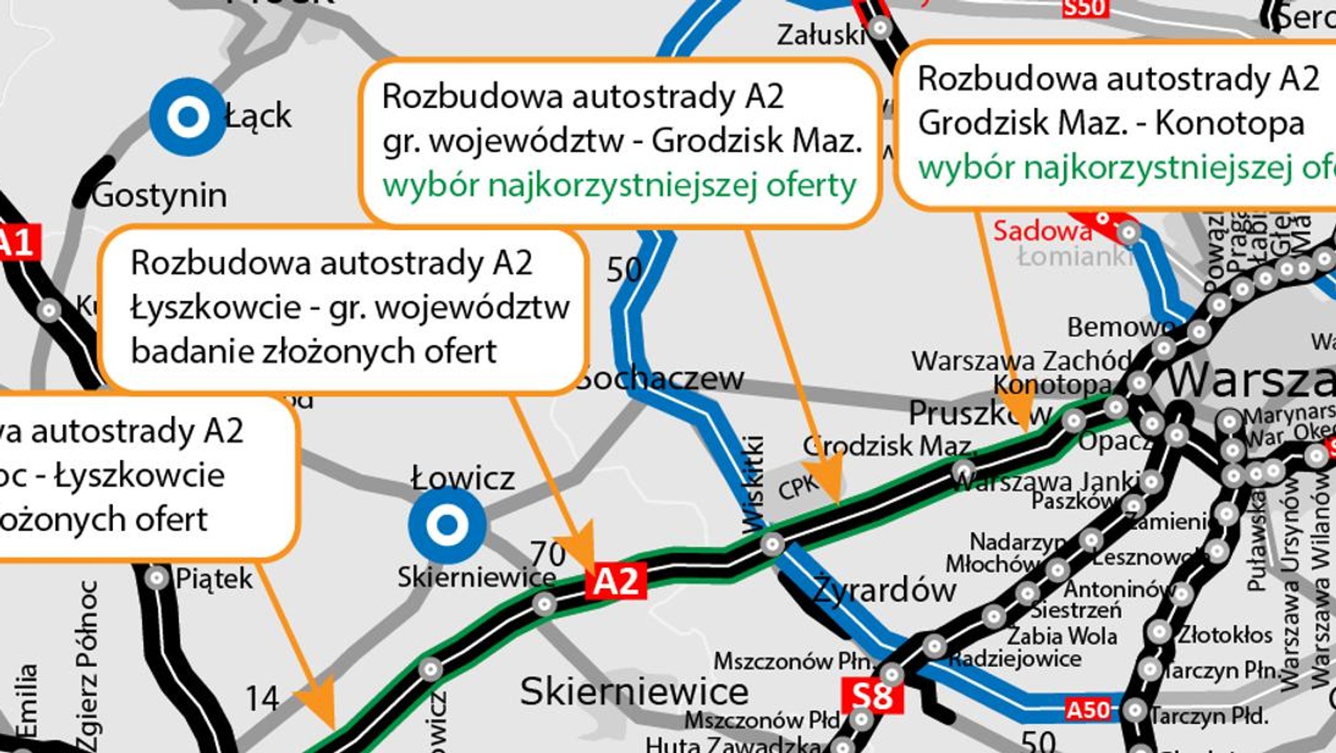 Rozbudowa autostrady A2 o trzeci pas