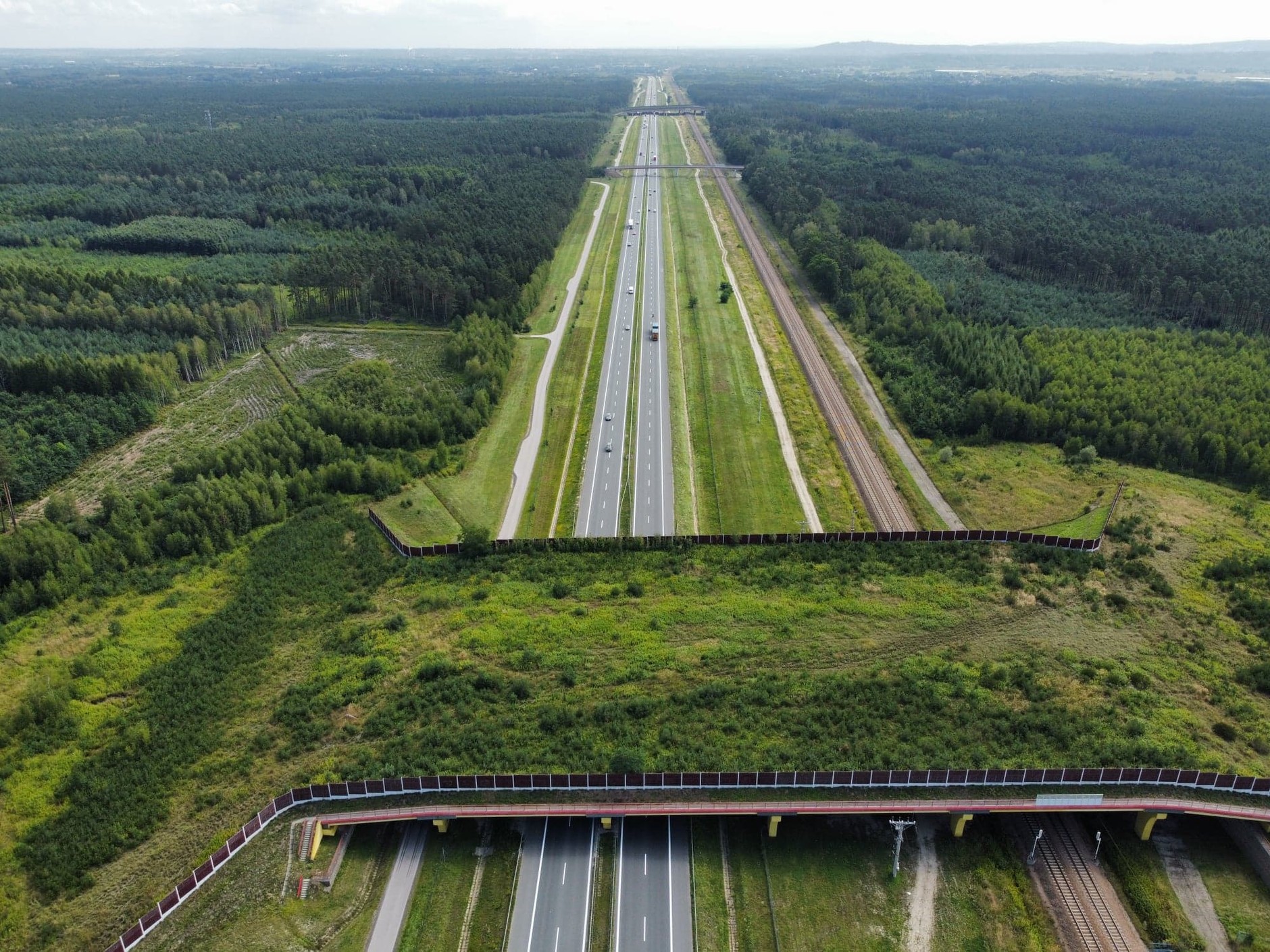 Przejście dla zwierząt nad autostradą A4