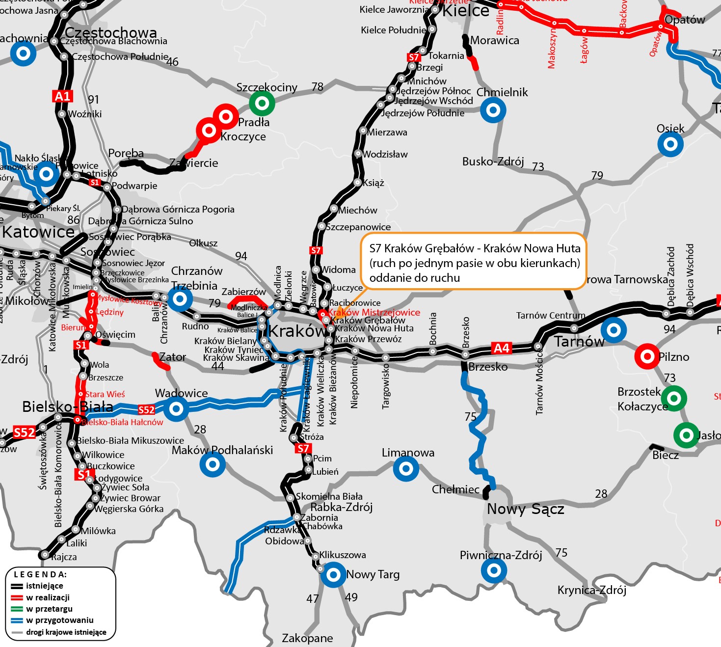 Mapa Stanu Budowy Dróg