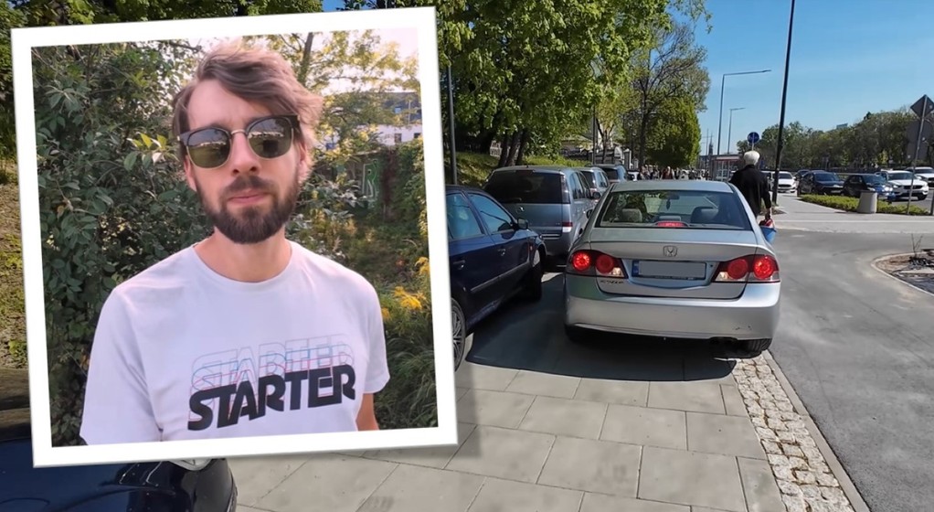 Maciej Szewczuk z kanału "Konfitura" walczy o równe prawa na drodze