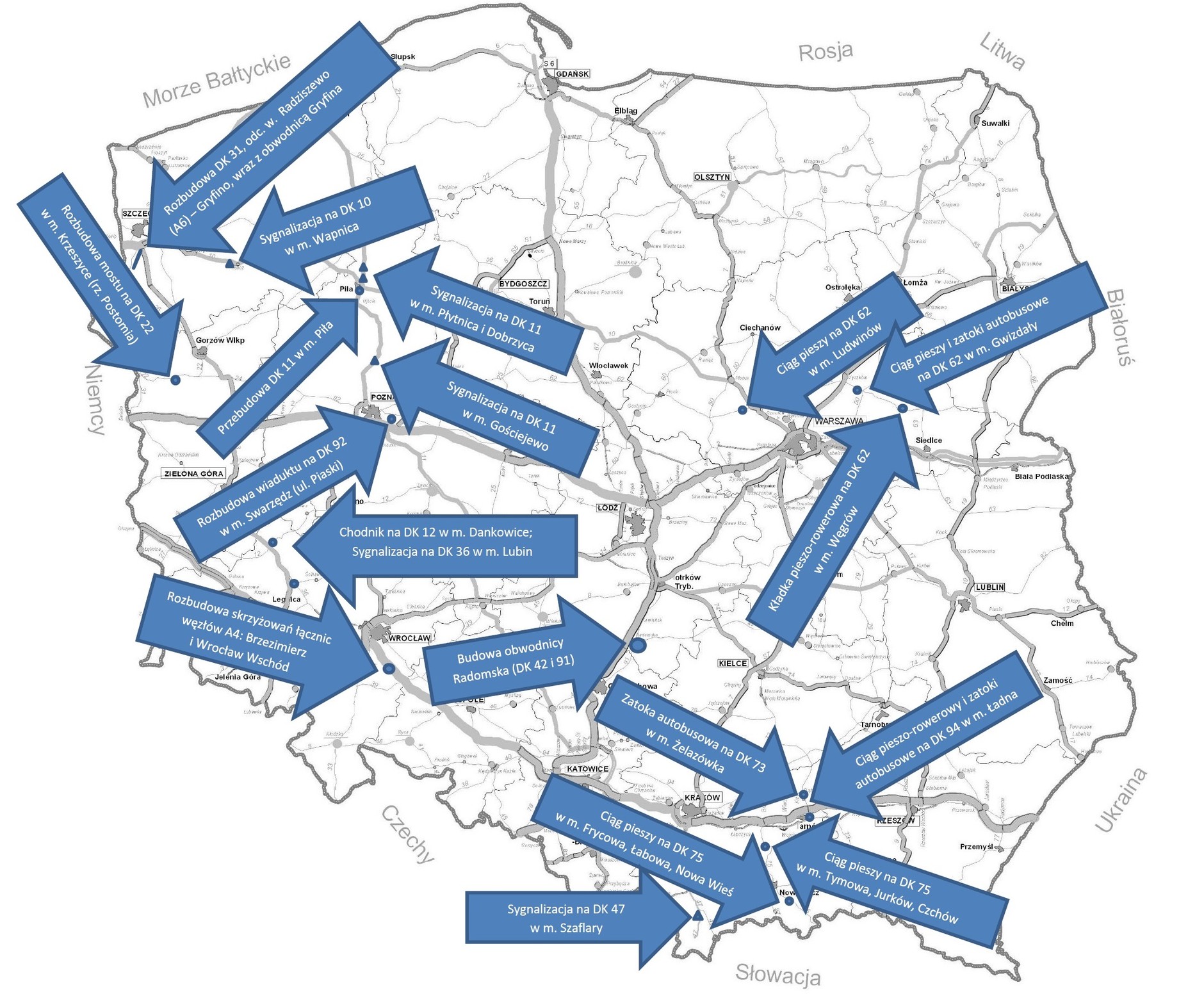 Inwestycje w poprawę stanu dróg krajowych
