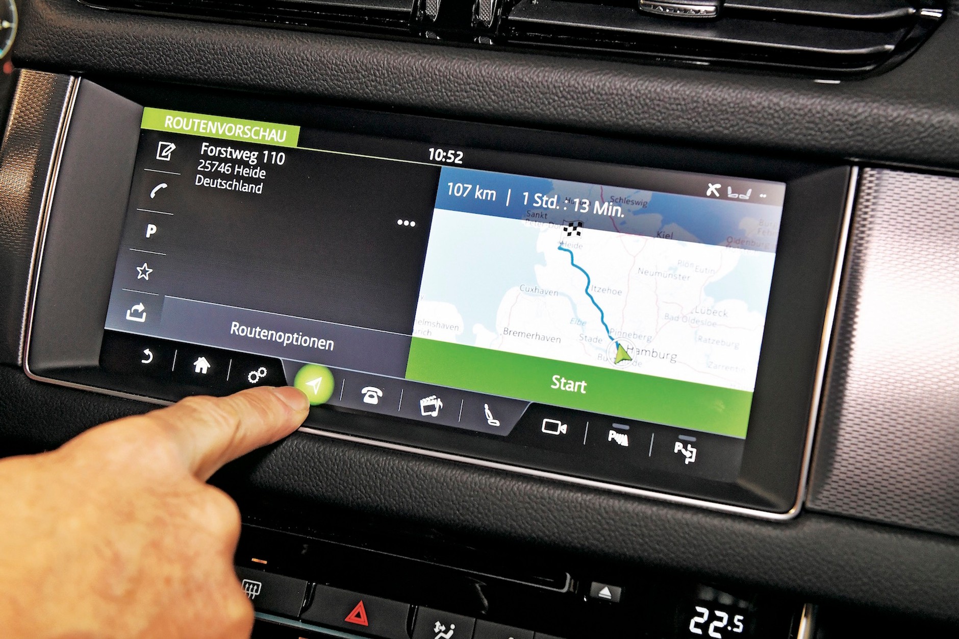 Wpisanie i skasowanie celu nawigacji - trudna droga do celu