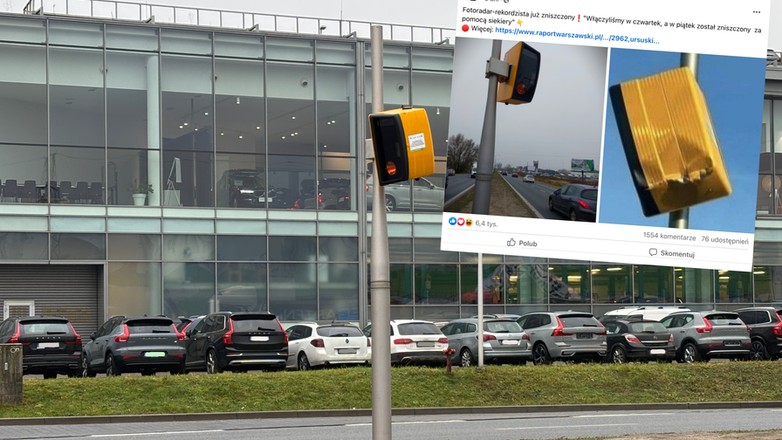 Fotoradar TraffiStar SR390 znowu został zniszczony