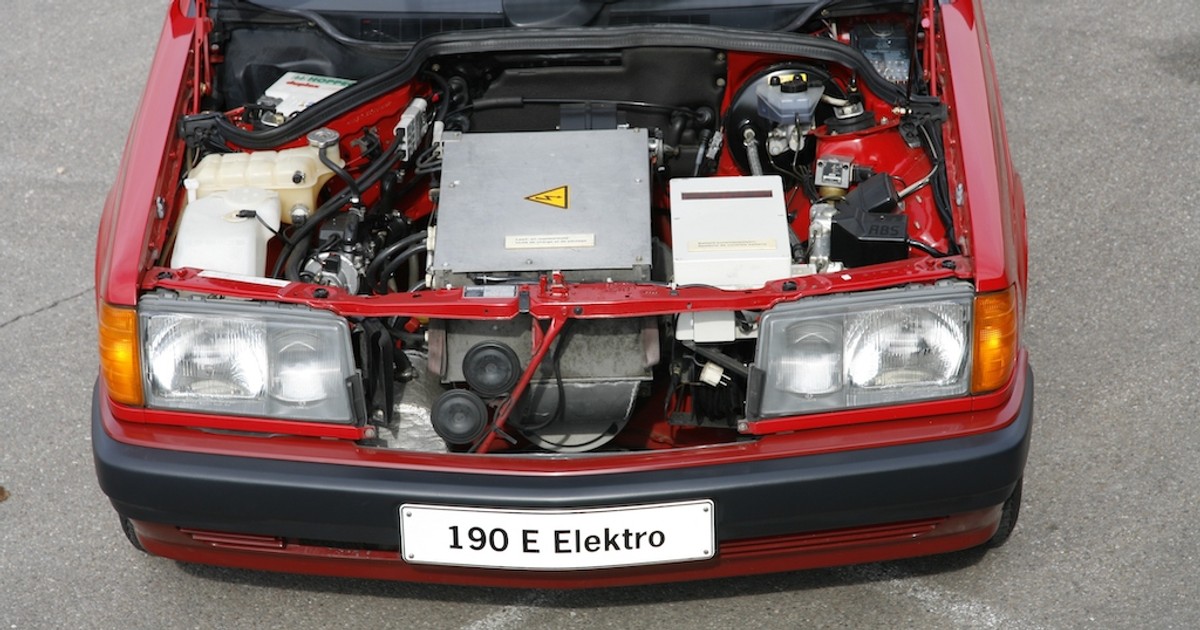 Mercedes 190 z napędem elektrycznym