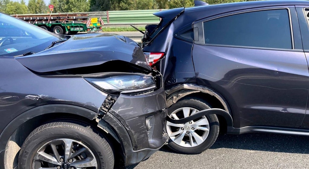 Kolizja na autostradzie A4