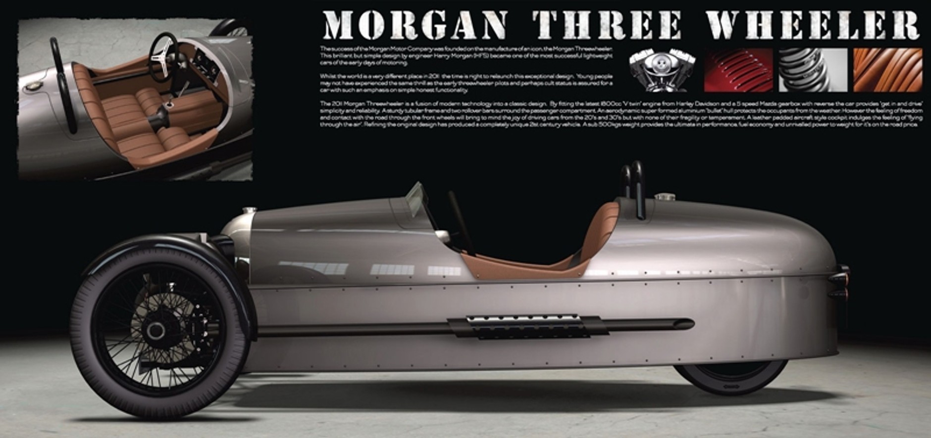 Morgan Threewheeler – oldschool na zewnątrz, futuryzm wewnątrz