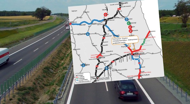 Powstaną dwa nowe odcinki ekspresówek wokół Białegostoku. Podpisano umowy
