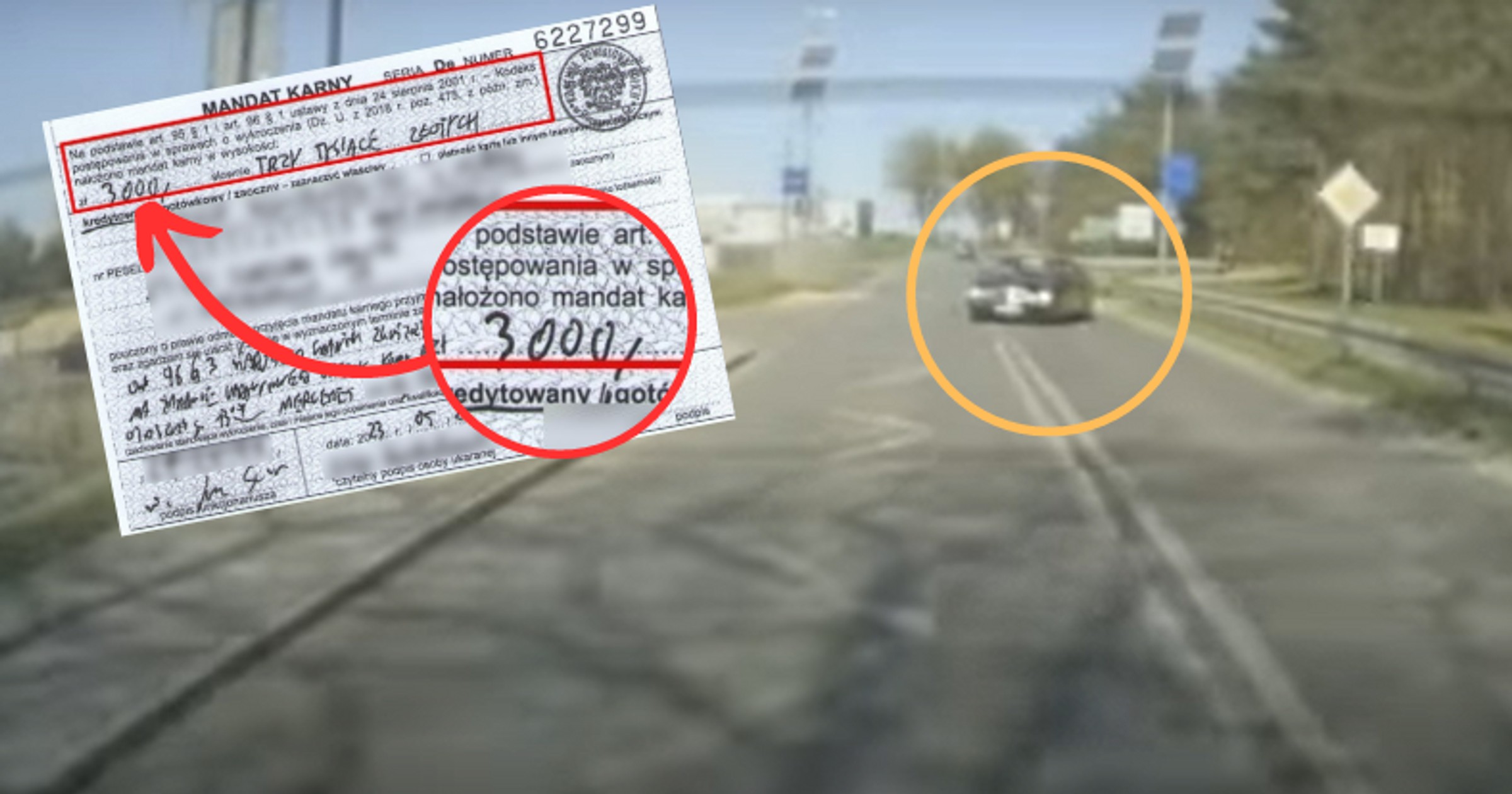 Za taki "taniec" na drodze kierowca słono zapłacił