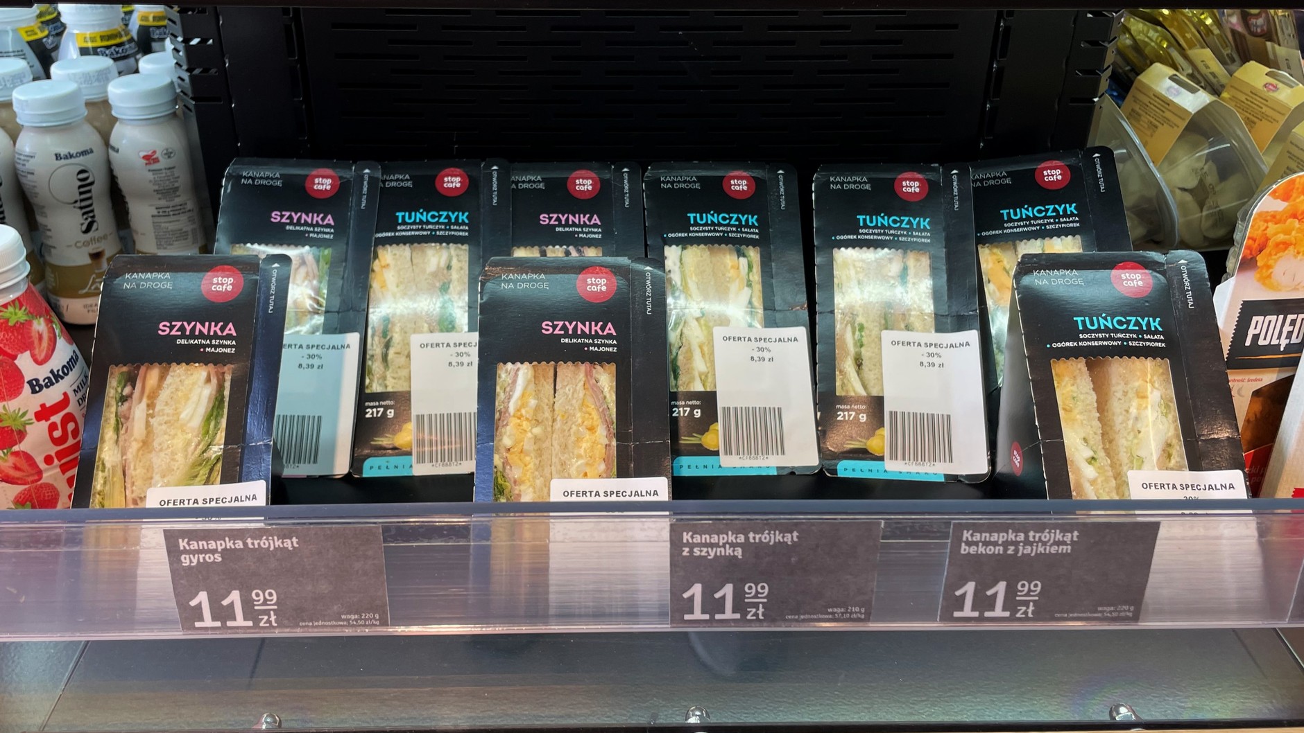 Kanapki na stacji Orlen