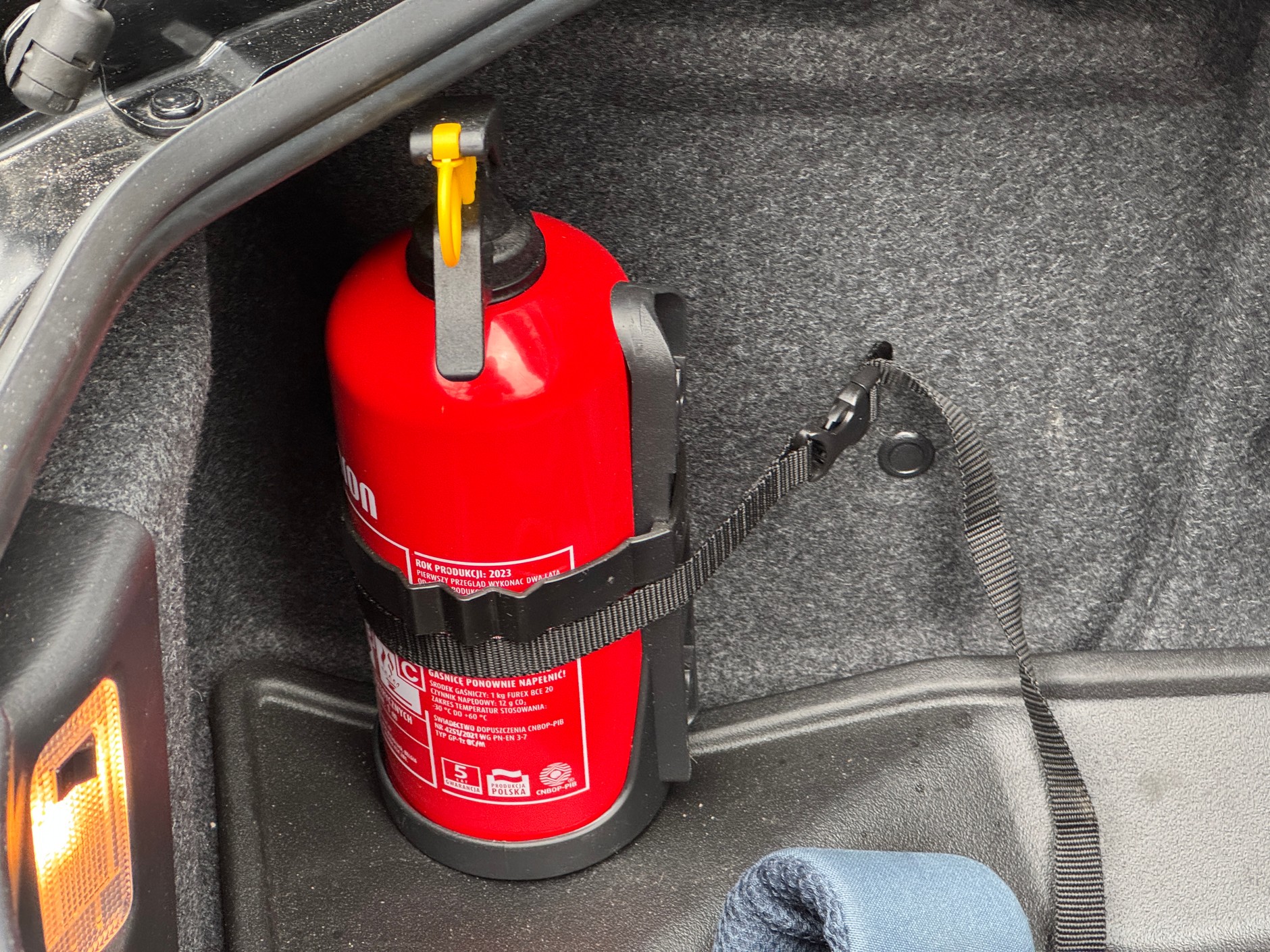 Gaśnica musi znajdować się w łatwo dostępnym miejscu