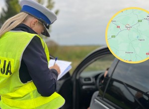 Kierowca dostrzegł policjantów i sam się "podłożył". Zabrakło mu dnia