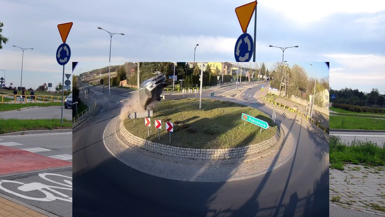Kierowcy lecący przez rondo - zestawienie
