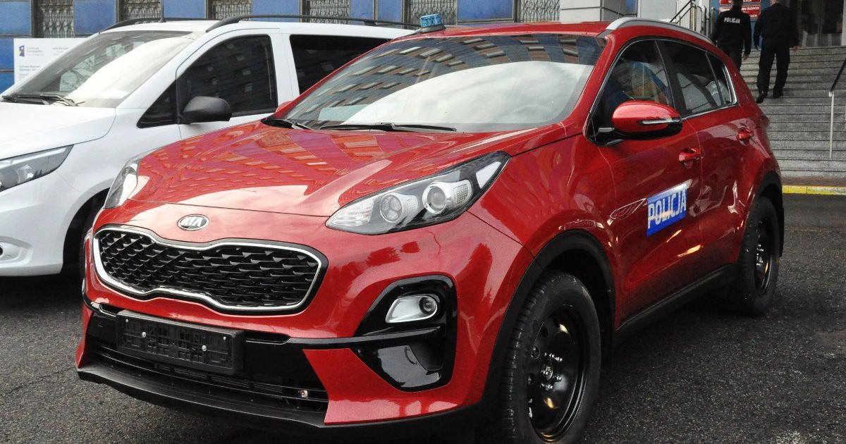 Policyjna Kia Sportage