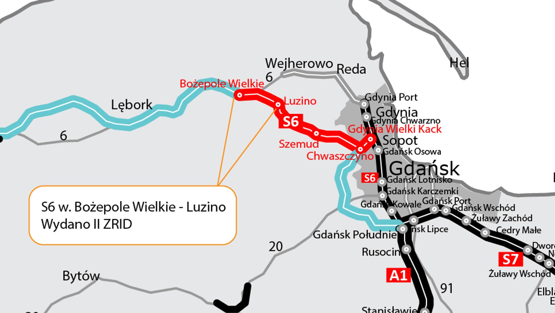 Trasa S6 Bożepole Wielkie - Luzino