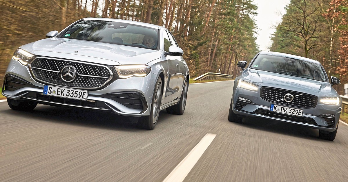 Mercedes E 400 e kontra Volvo S90 T8