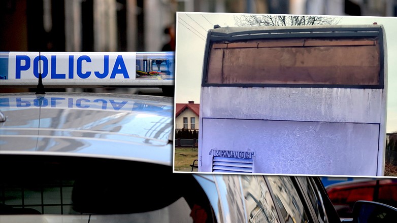 Mazowieckie: Woził wrakiem dzieci do szkoły. Karton zamiast szyby