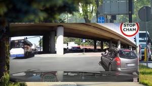 Ominął korek, jadąc chodnikiem. Potem miał jeszcze pretensje, że ktoś mu zwrócił uwagę [Nagranie]