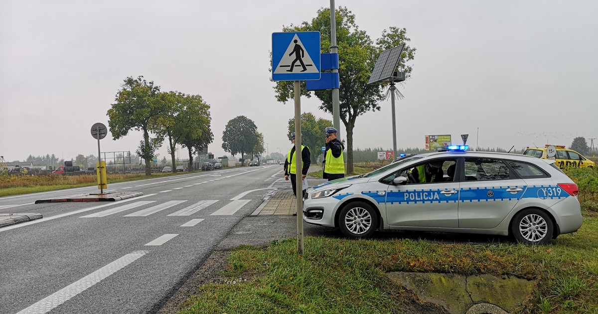 Policyjna kontrola przy DK2 w okolicach Siedlec