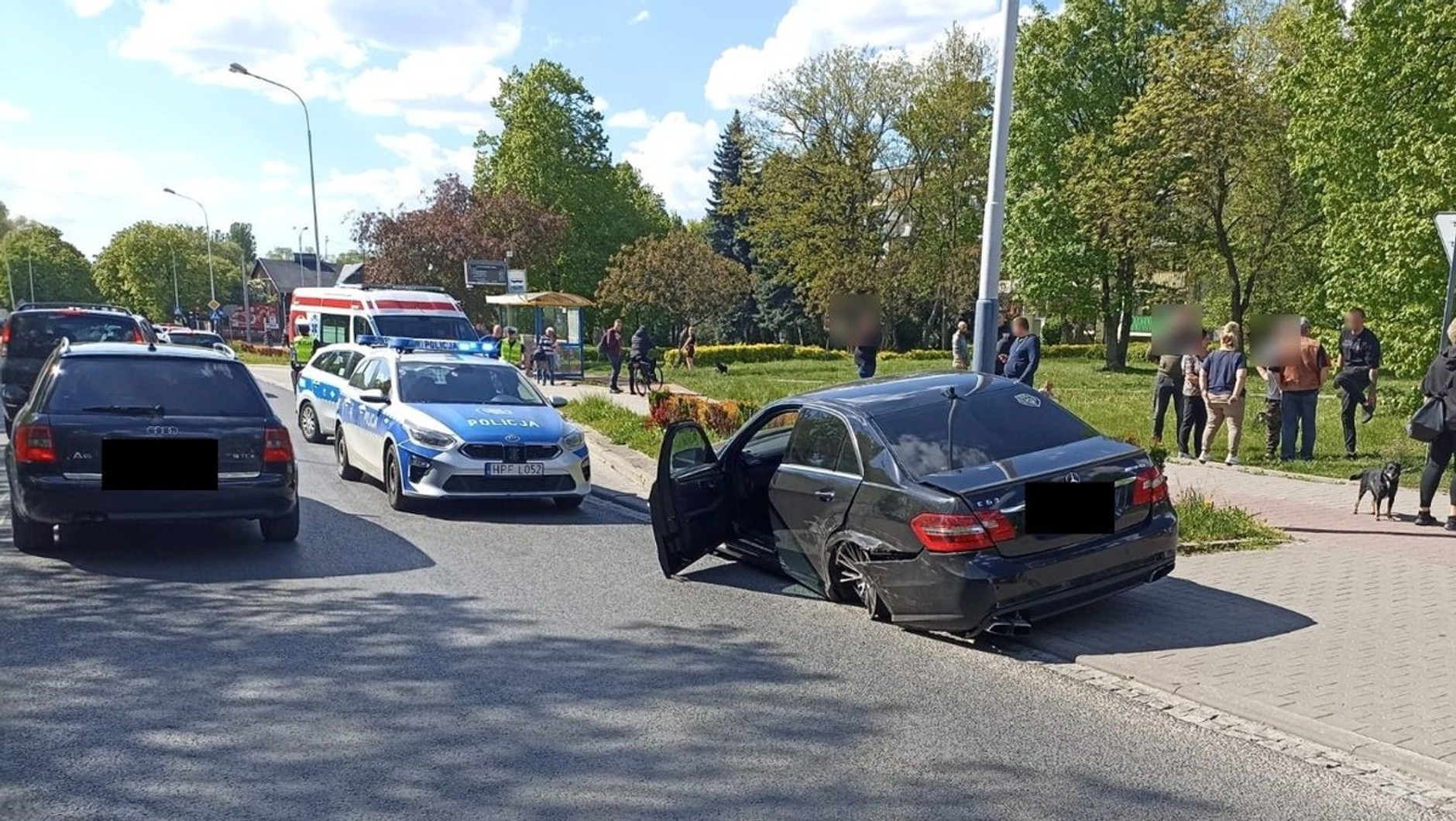 Kierowca Mercedesa z Anglii zatrzymany przez policję