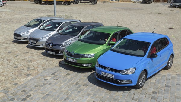 VW Polo kontra Ford Fiesta, Peugeot 208, Renault Clio i Skoda Rapid | Test
