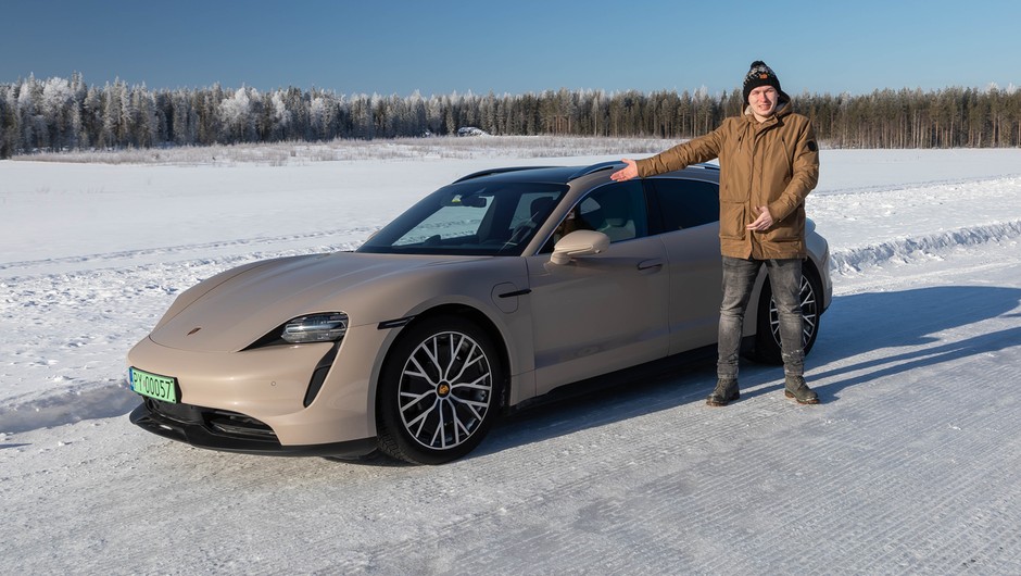 Porsche Taycan na wyprawie zimowej w Finlandii