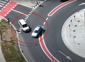 Rondo turbinowe w Głogowie to wyzwanie dla wielu kierowców [WIDEO]