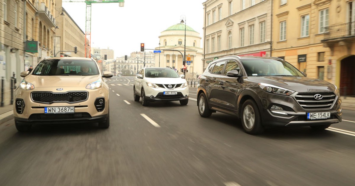 Kia Sportage kontra Nissan Qashqai i Hyundai Tucson - czyli, starcie bestsellerów