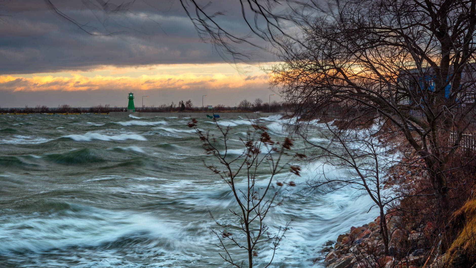 Silny wiatr na Bałtyku