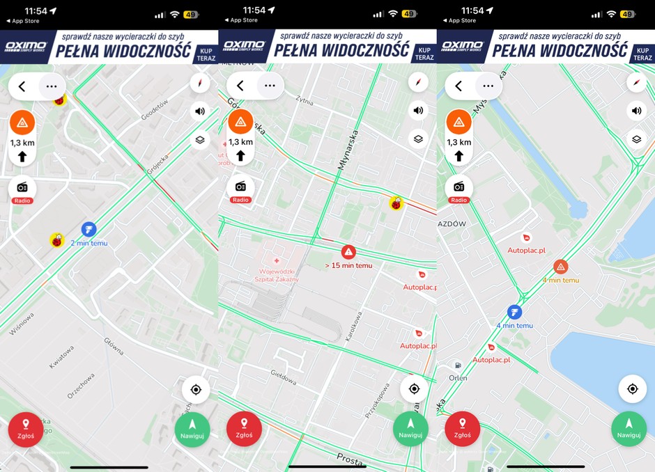 Kierowcy, używający Yanosika mogą teraz sprawdzić, kiedy ostatnio zostało potwierdzone zdarzenie zgłoszone przez kierowców