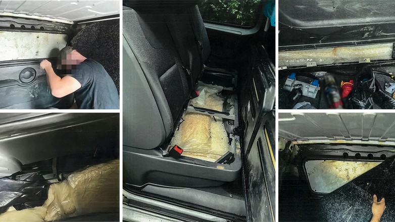 Furgon wyładowany narkotykami