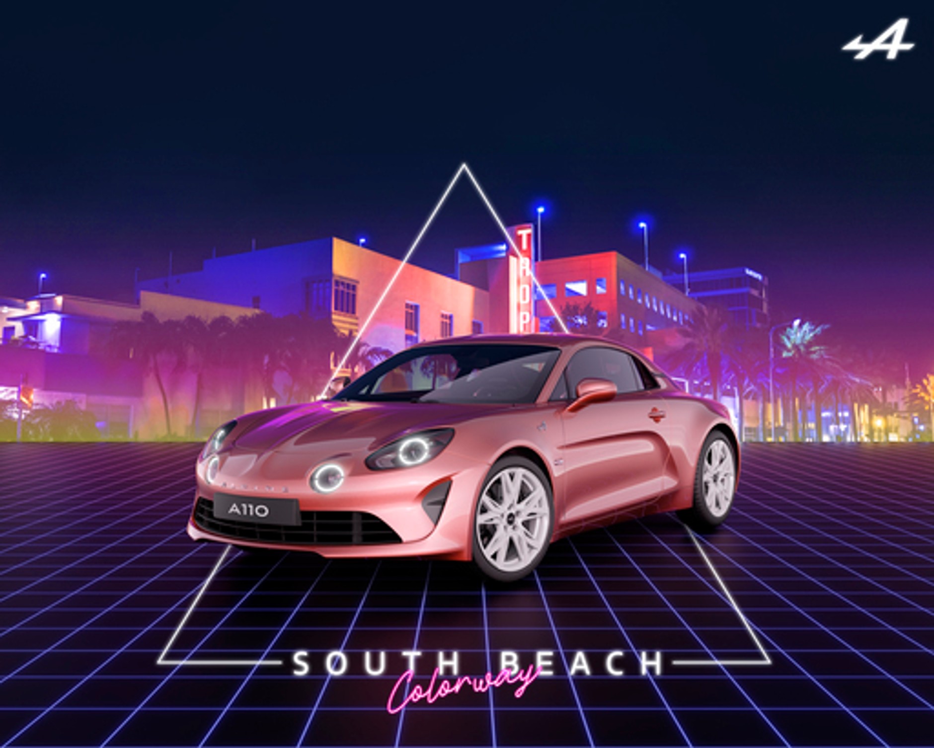 Alpine A110 South Beach Colorway