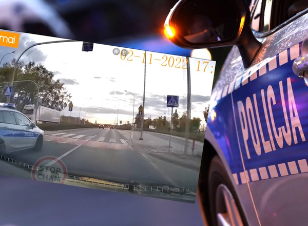 Zarejestrował wykroczenie policji. Taryfikator byłby bezlitosny [WIDEO]