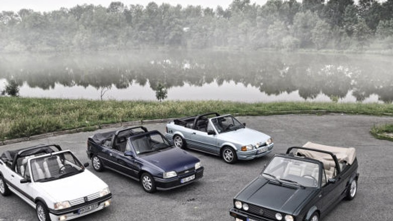 Cztery kabriolety z lat 80-tych