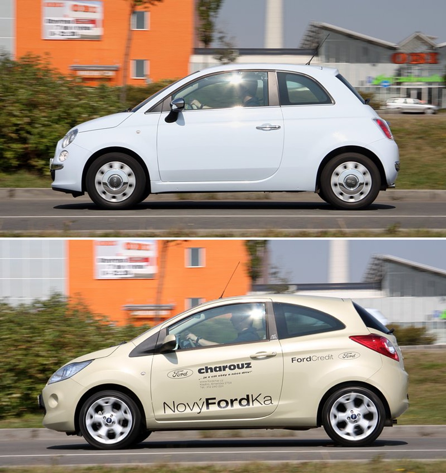 Test: Fiat 500 1,2 (51 kW) vs. Ford Ka 1,2 (51 kW) – Malá piva