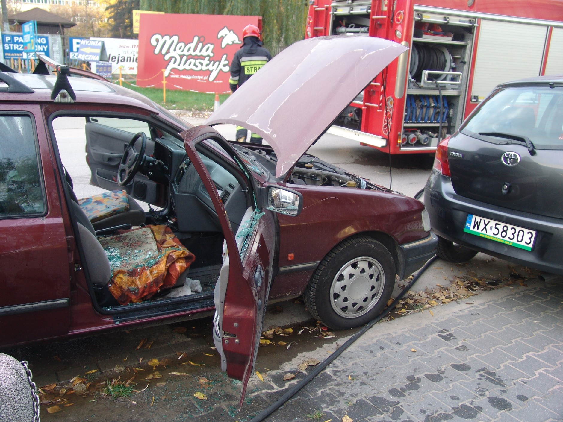 Dlaczego ten samochód się zapalił?