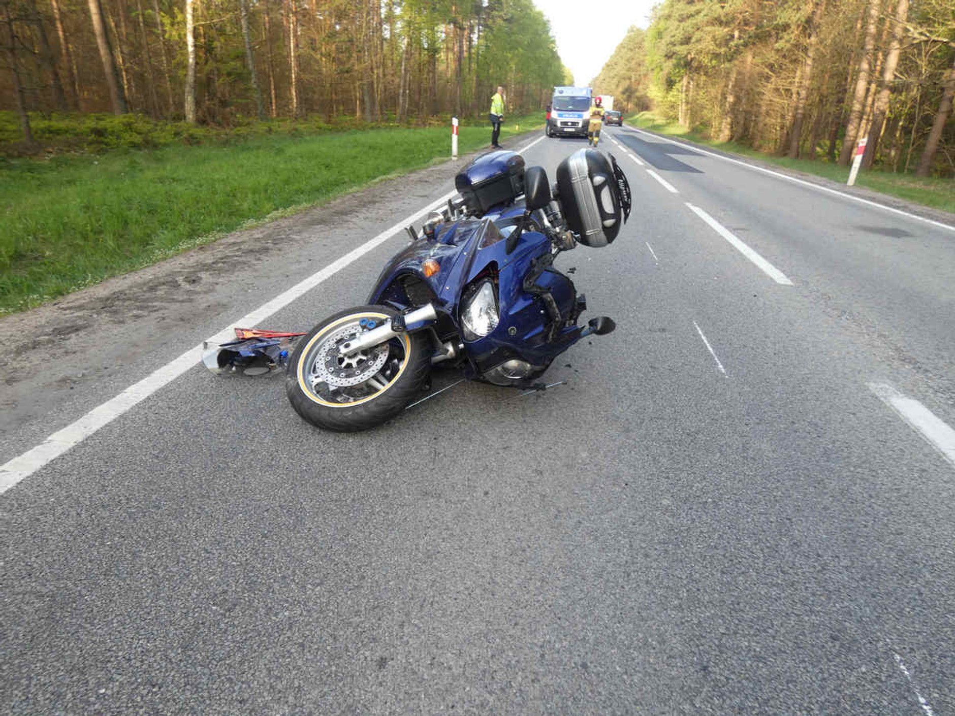 Wypadek na DK20 w Kłobuczynie