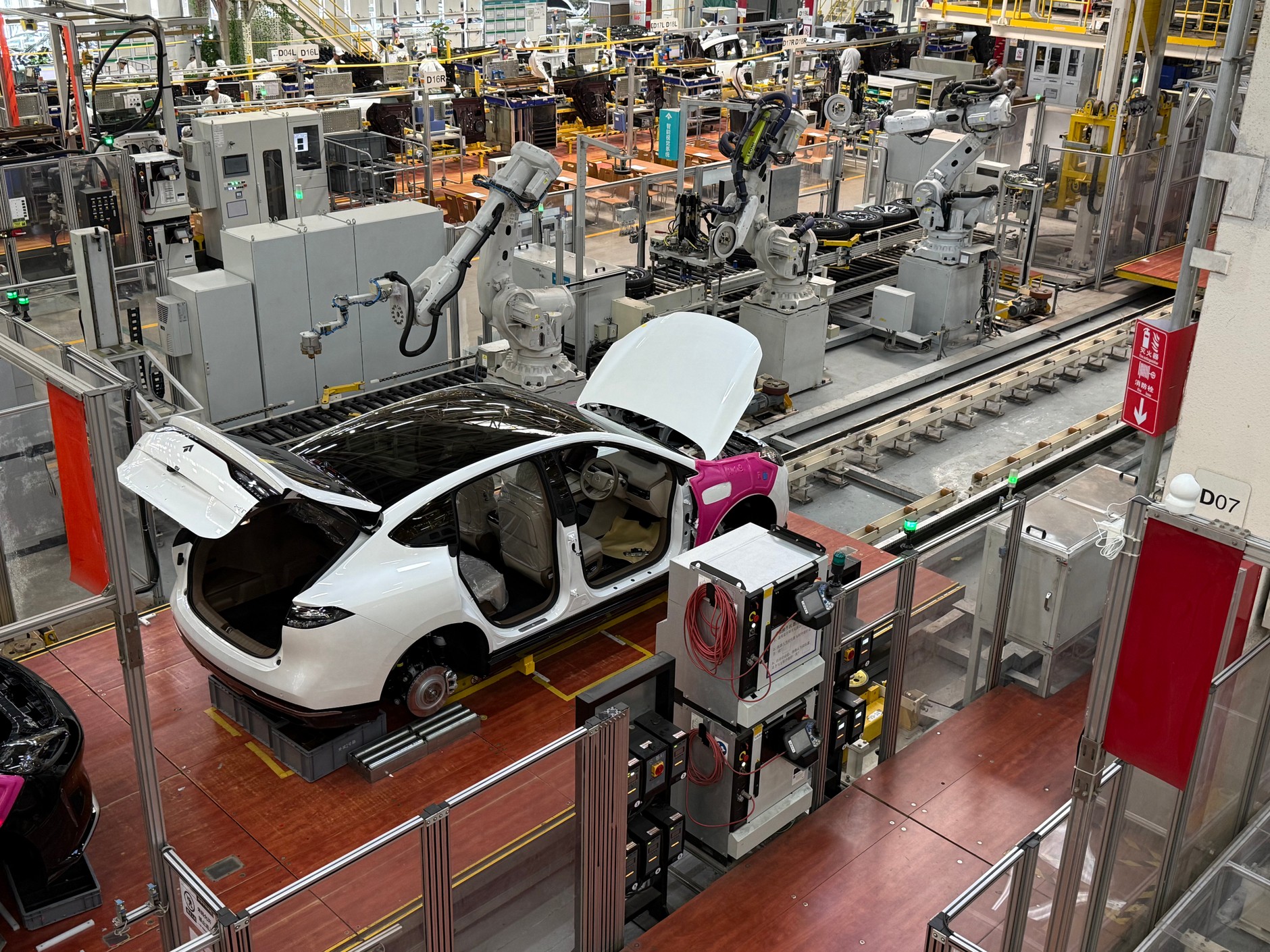 Jedna z fabryk samochodów chińskiej prowincji Guangzhou