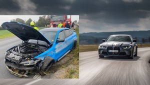 Znany polski youtuber miał wypadek. Nowe BMW M3 rozbite na A4
