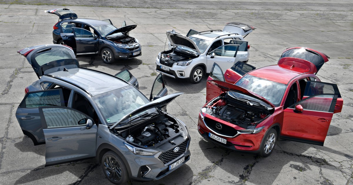 Porównanie: Honda CR-V, Hyundai Tucson, Mazda CX-5, Subaru Forester