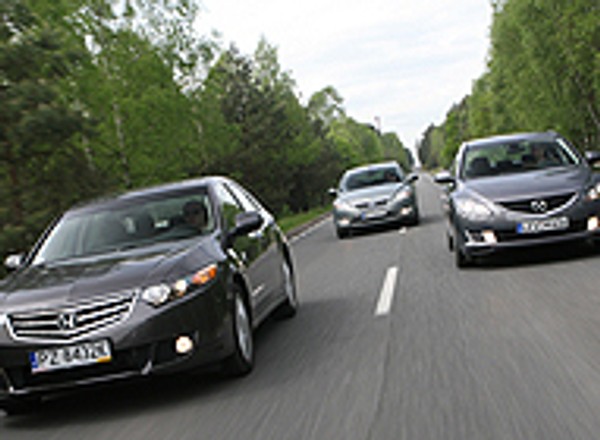 Honda Accord kontra Mazda 6 i Ford Mondeo - Nowe pokusy dla każdego szefa