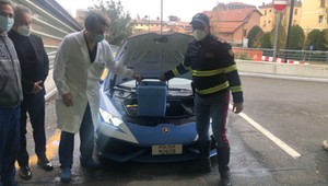 Policyjne Lamborghini uratowało dwa życia. Tu liczyła się wysoka prędkość 