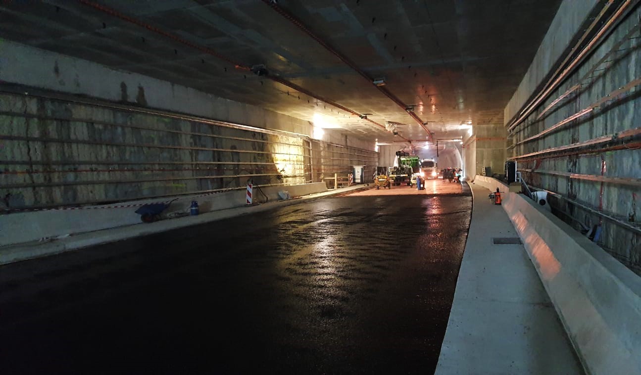 Postęp prac w tunelu pod Świną