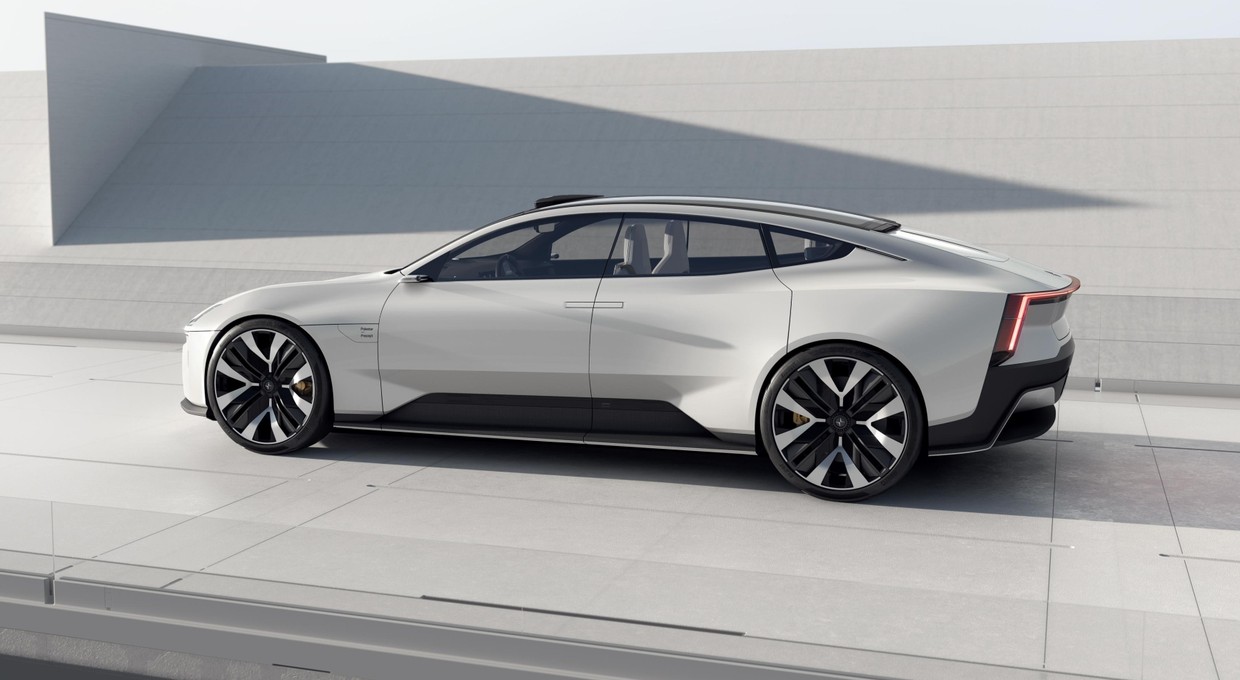 Polestar Percept - butelki PET, korek i stare sieci rybackie