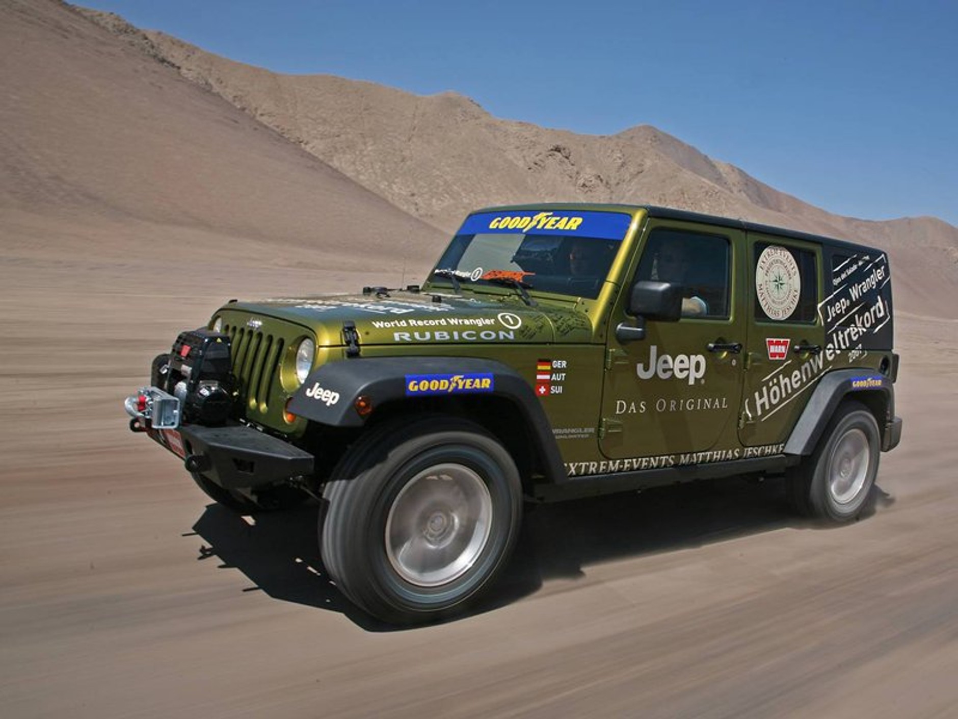 Jeepem Wrangler Unlimited Rubicon na wysokość 6646 m n. p. m.