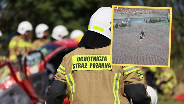 Strażak w Brdowa pobiegł boso do akcji (screen: Facebook/OSP w Brdowie)