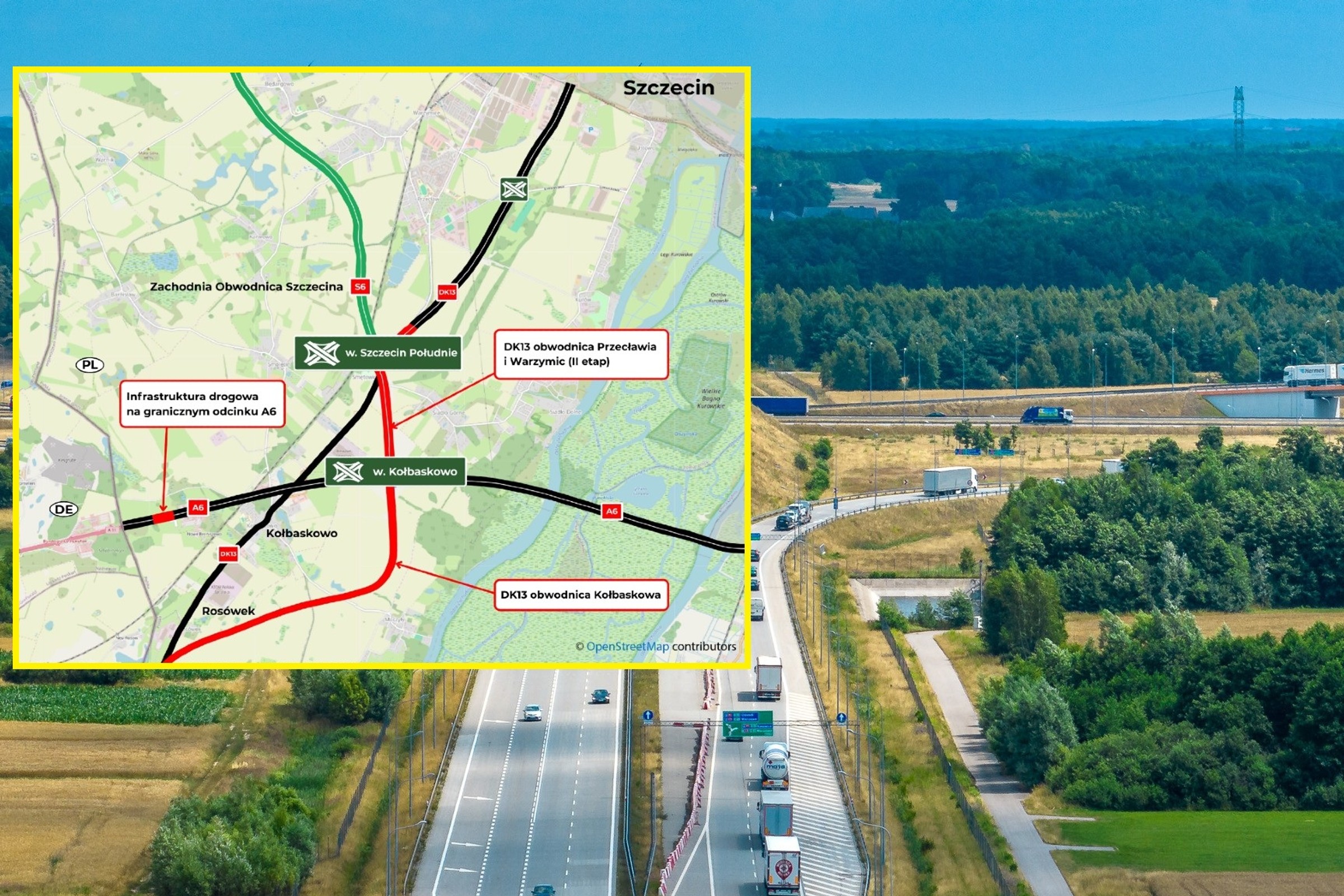 GDDKiA pokazała, co się dzieje na budowie za 429 mln zł. Szczecin połączy się z A6 i S6